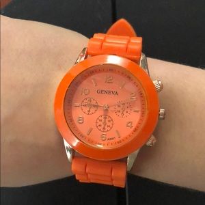 orange geneva watch